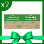 Laundry Detergent Sheets 170 Loads – 85 Sheets Liquid-Free Eco-Friendly Formula, Fresh Linen Fragrance, No Plastic Jug, HE Compatible, Available in Multi-Packs