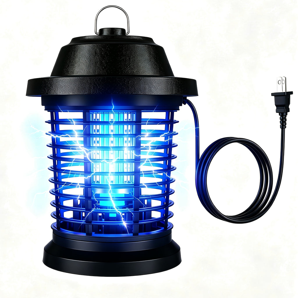 Bug Zapper Electric Mosquito Zapper Fly Trap Lamp 4000 Sq Ft Coverage 1000V Power Grid Easy Clean Removable Tray Indoor Outdoor Insect Killer Gift for Family