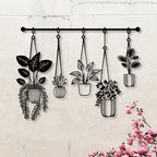 Metal Flower Wall Art Rustic Farmhouse Decor – Minimalist Black & Colorful Floral Wall Sculpture for Living Room, Bathroom, Bedroom & Dining Room | Housewarming Gift Wall Hanging
