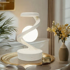 Floating Rotating Lamp with Wireless Charging, Color-Changing LED Table Lamp, Bedside Nightstand Lamp with Atmosphere Night Light – Home & Party Decor