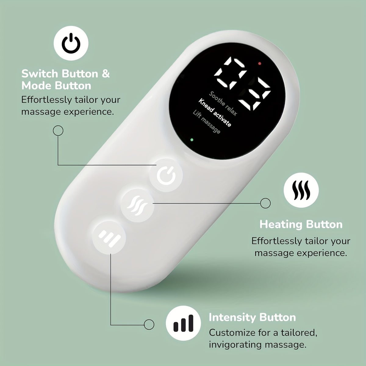 Wireless Air Pressure Heated Calf Massager – 2500mAh Large Battery, Multiple Massage Modes for Leg Relaxation, Cordless Rechargeable, 1pc or 2pcs, Perfect Gift for Christmas Mother's Day Father's Day