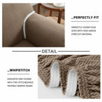 Thickened Spandex Sofa Cover Anti-Scratch – Stretch Polyester Sofa Protector, Anti-Slip Pet-Friendly, Machine Washable, 6 Colors, 1/2/3 Seater, Living Room Bedroom Home Decor