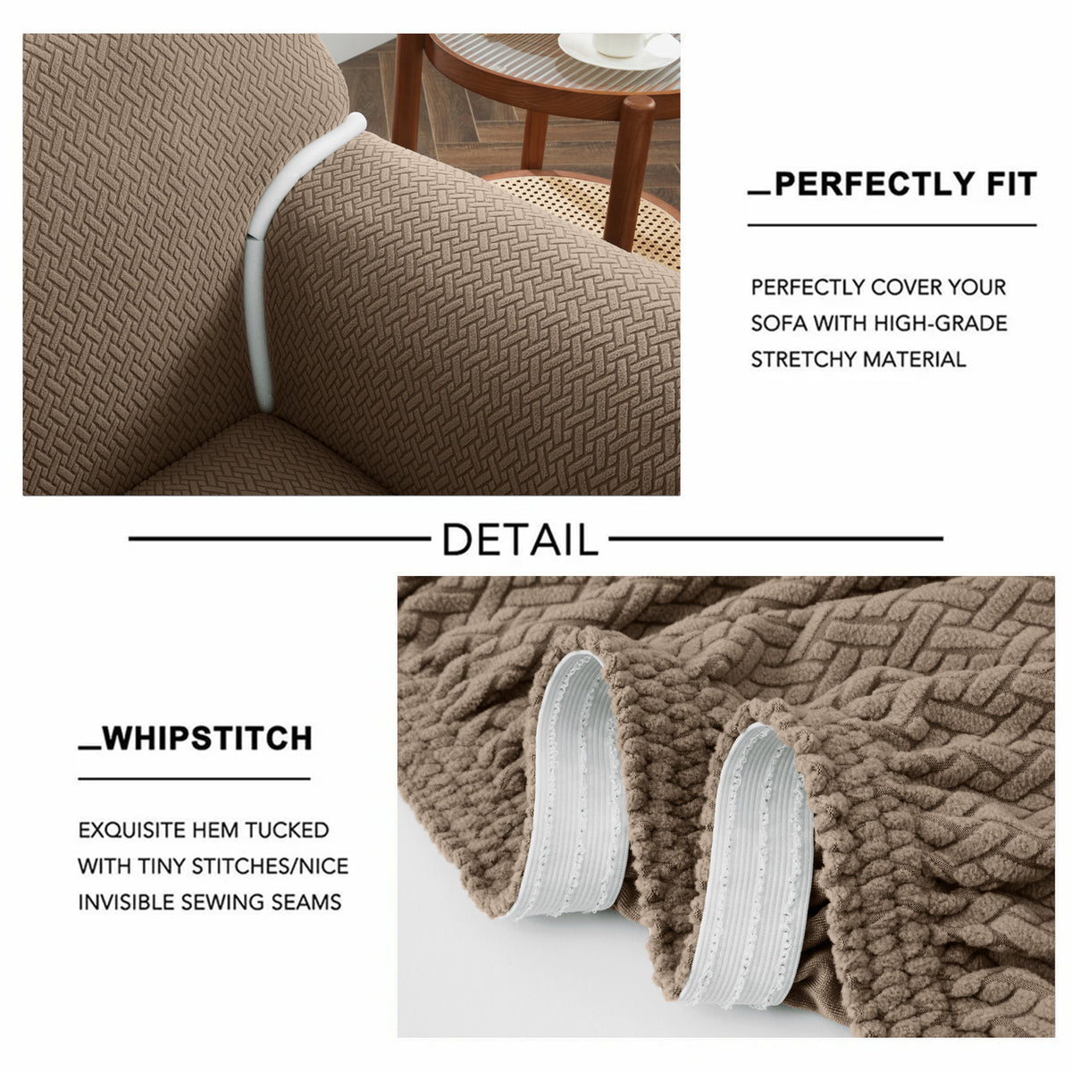 Thickened Spandex Sofa Cover Anti-Scratch – Stretch Polyester Sofa Protector, Anti-Slip Pet-Friendly, Machine Washable, 6 Colors, 1/2/3 Seater, Living Room Bedroom Home Decor