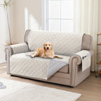 Liquid-Resistant Sofa Cover with Pocket, Geometric Pattern Couch Slipcover Furniture Protector for Pets, Washable Thick Soft 1 2 3 4 Seat Sizes Chair Loveseat Sofa