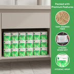 3-Ply Ultra Soft Toilet Paper Bulk 12 or 24 Rolls, Thick Bathroom Tissue, Strong Absorbent Individually Wrapped Toilet Tissue Rolls for Home Hotel Office Restroom
