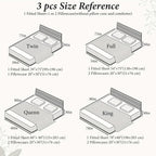 Fitted Sheet Set 3 Piece Solid Color – Soft Breathable 14" Deep Pocket Bed Sheet with 1 or 2 Pillowcases, All Season Machine Washable Bedding, Great Gift for Any Bedroom