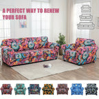 Boho Floral Sofa Slipcover Set with Separate Seat Cushion Covers – Washable Stretch Couch Cover for Armchair Loveseat Sofa, Drawstring Fit, Pet Friendly, 6 Colors