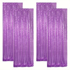 Sequin Backdrop Curtains – Glitter Party & Wedding Background Panels, 2ft×8ft per Panel, 4/6/8 Panel Sets, 29 Colors for Birthday, Stage, Bridal & Event Decor