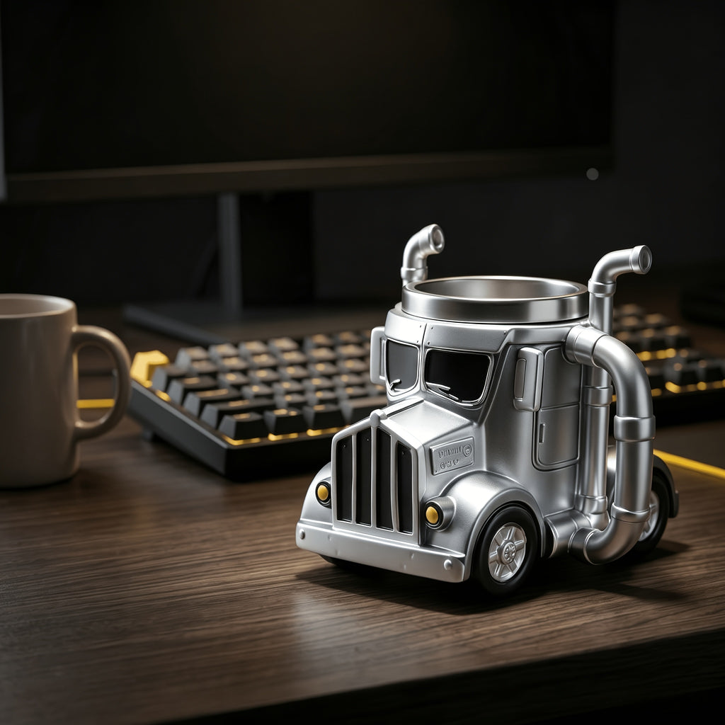Truck Coffee Mug Novelty Truck Shaped Cup for Hot and Cold Drinks Fun Gift for Truck Lovers Men Boys Birthday Christmas