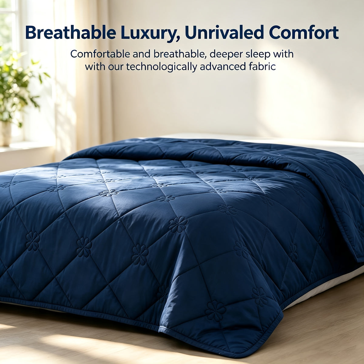 Cooling Blanket Quilt Extra Large - Lightweight Breathable Air-Cooled Moisture-Wicking Comforter for Adults Summer Heat Machine Washable Fits Most Beds