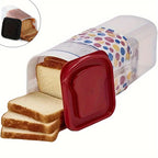 Bread Box Stackable Food Storage Container with Leak-Proof Lid – Large Capacity Portable Reusable Toast Storage Box for Kitchen Organization & Camping