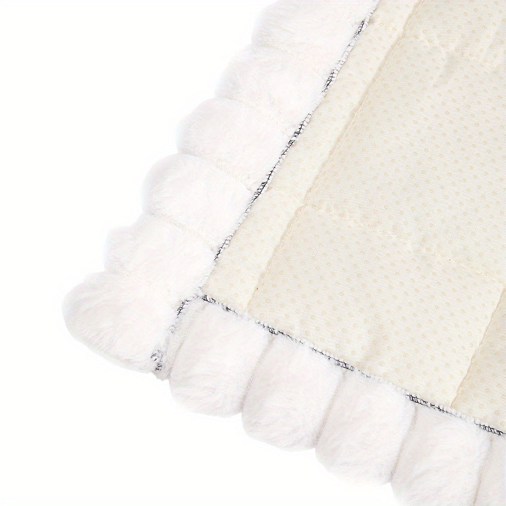 Boho Quilted Fleece Sofa Cover Thick – 400g Plush Polyester, Non-Slip, Pet-Friendly, Machine Washable, 2/3/4 Seater, Bedroom Living Room Office Decor, Grey