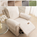 Bohemian Sofa Cover for Armchairs & Single Sofas, Anti-Slip Machine Washable Slipcover, Soft Solid Color Pet-Friendly Couch Protector for All Seasons, Modern Minimalist Home Decor