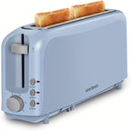 2-Slice Slim Toaster – 6 Shade Settings, Cancel Reheat & Defrost, 10" Long Slot, Auto Shut-Off, Removable Crumb Tray | 5 Colors