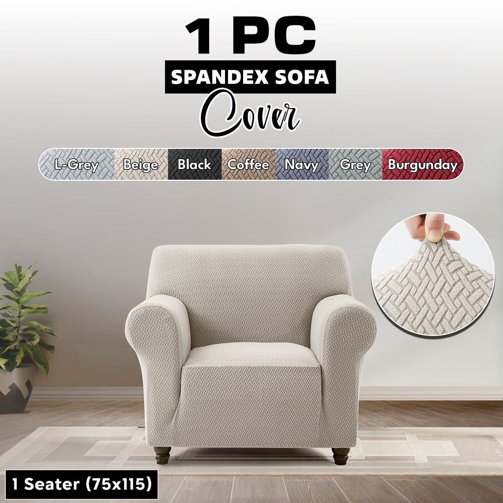 Stretch Spandex Sofa Cover 1 2 3 Seater Elastic Couch Slipcover Anti-Scratch Pet-Friendly Machine Washable Furniture Protector Holiday Gift