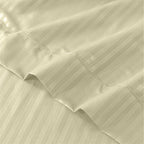 Luxury Striped Bed Sheet Set 3 or 4 Pcs – Hotel-Quality Deep Pocket 16", Extra Soft Breathable Cooling Sheets, Wrinkle & Fade Resistant, Twin Twin XL Full Queen King Cal King, 11 Colors