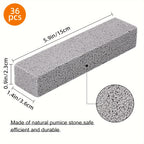Pumice Stones for Toilet Cleaning 36 Pack – Pumice Scouring Stick Scrubber for Toilet Bowl, Bathtub, Kitchen Sink & Grill, Ripple Weave Lightweight Design, Hard Water Stain & Ring Remover, Bulk Value Set