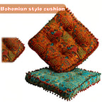 Moroccan Chair Cushion Seat Pad – Soft Bohemian Floor Cushion with Cover & Fiberfill, Multifunctional Indoor Outdoor Bench Pad, Hand Washable Decorative Home Decor for Living Room Bedroom, Valentine's Day Gift