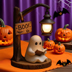 Boo Ghost 3D Resin Halloween Night Light – Cute Reading Lantern, Warm Indoor Glow, Decorative Lamp for Bedroom & Living Room – Ghost Theme Gift with Exquisite Details