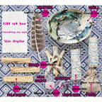 Sage Smudge Cleansing Kit Complete Set – White Sage, Palo Santo Sticks, Abalone Shell with Stand, Crystal Stones & Feather for Home Purification, Spiritual Decor & Holiday Gift