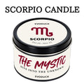 Zodiac Scented Soy Wax Candle with Hidden Pendant & Real Crystal Inside – All 12 Signs, Spiritual Mystery Home Fragrance Gift for Girlfriend, Wife, Women – Valentine's Day & Birthday Present