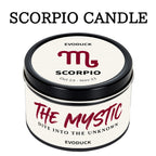 Zodiac Scented Soy Wax Candle with Hidden Pendant & Real Crystal Inside – All 12 Signs, Spiritual Mystery Home Fragrance Gift for Girlfriend, Wife, Women – Valentine's Day & Birthday Present