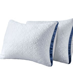 Firm Supportive Sleep Pillows Set 2/4 Pack – Hotel-Grade Cool-Touch, Soft Fiber Fill, Back Stomach Side Sleeper Pillow Standard Queen King