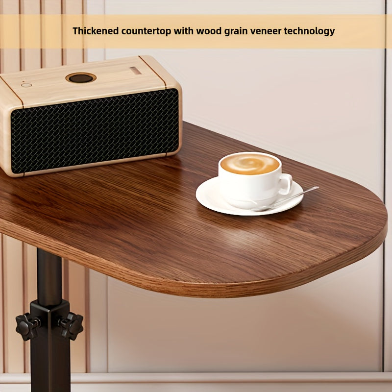 Adjustable Rolling Laptop Desk Mobile Side Table Folding Computer Workstation Home Office Sofa Bedside Coffee Table Mother's Day Gift