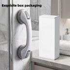 Bathroom Grab Bars Suction Cup No Drill 2-Pack Non-Slip Adjustable Height Shower Handle Safety Rail for Elderly Toilet Fall Prevention Easy Install