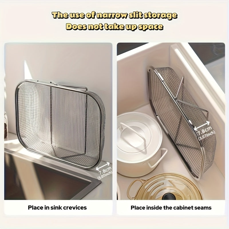 Expandable Stainless Steel Colander | Foldable, Telescopic | Fruit, Vegetable & Pasta Strainer