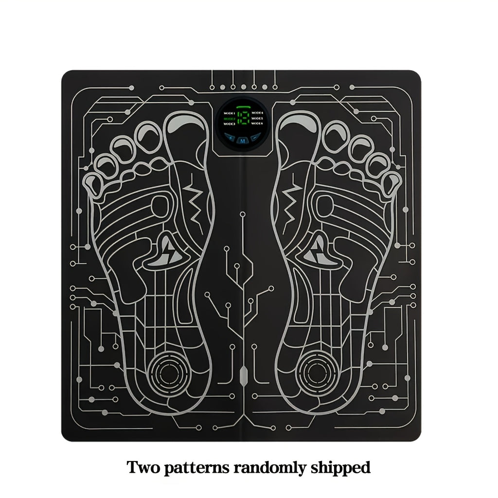 EMS & TENS Foot Neuromuscular Massager, Electric Foot & Leg Stimulator for Blood Circulation Improvement, Adjustable Modes & Intensity Levels, USB Rechargeable, Neuropathy & Fatigue Relief for Men & Women