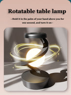 Floating Rotating Lamp with Wireless Charging, Color-Changing LED Table Lamp, Bedside Nightstand Lamp with Atmosphere Night Light – Home & Party Decor