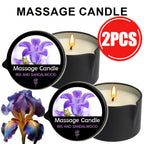 2-in-1 Soy Wax Massage Oil Candle Essential Oil Scented Warm Moisturizing Body Lotion Luxury Spa Candle Gift Set for Women Nail Salon Pedicure Wedding Christmas Valentine 1pc 2pc 6pc 17 Scents