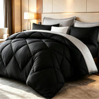 Diamond Pattern Quilt Bedding Set with Pillowcases 2/3 Piece – Soft Breathable Lightweight Comforter Twin Queen King 30+ Colors