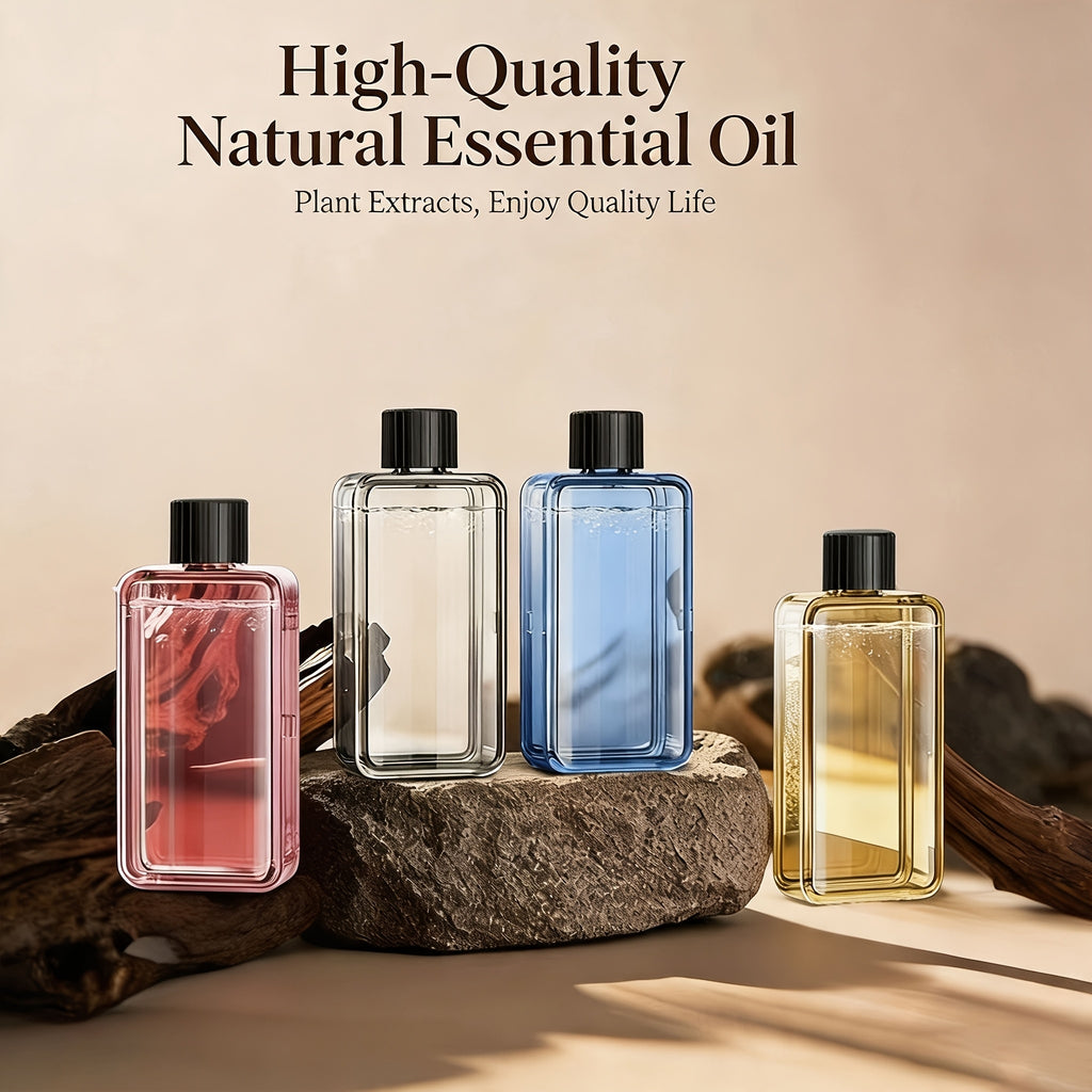 Essential Oil Refill Set 4 Bottles for Humidifier & Aromatherapy Diffuser | Slow-Release Fragrance Technology, Long-Lasting Calm Luxurious Home Atmosphere, Air Freshener Scent Refill