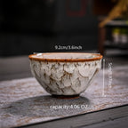 Handmade Kiln-Fired Ceramic Kung Fu Tea Cups Set of 5 – Jianzhan Style Five-Element Teacups in Five Colors with Gift Box