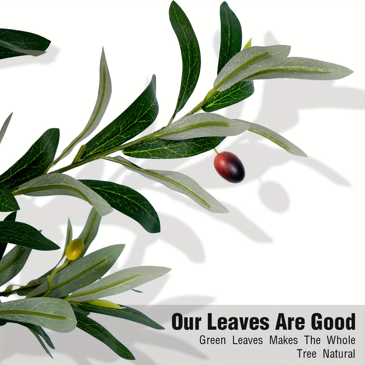 Artificial Olive Tree 5/6/7FT Multi-Trunk Pre-Potted – Lifelike Faux Indoor Tree with 706-1296 Leaves & Realistic Olives – Mediterranean Farmhouse Decor for Home, Office & Porch