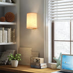 Wireless Wall Sconce with Linen Shade 2-Pack Battery Powered 3500mAh - 16 RGB Colors 3 White Light Modes Dimmable Timer Remote Control - Indoor Wall Light for Bedroom Living Room Hallway