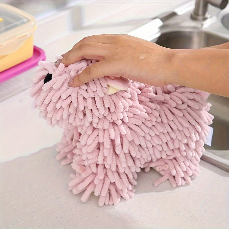 Microfiber Hand Towels Cute Puppy Design – Super Absorbent Kitchen & Bathroom Drying Towel | Halloween Holiday Cartoon Dog Decor