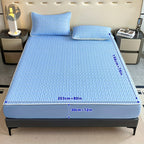 Cooling Stretch Fitted Bed Sheet Soft Breathable Moisture-Wicking Non-Slip Polyester Machine Washable Twin Full Queen King Pink Grey Blue Beige Bedroom Bedding