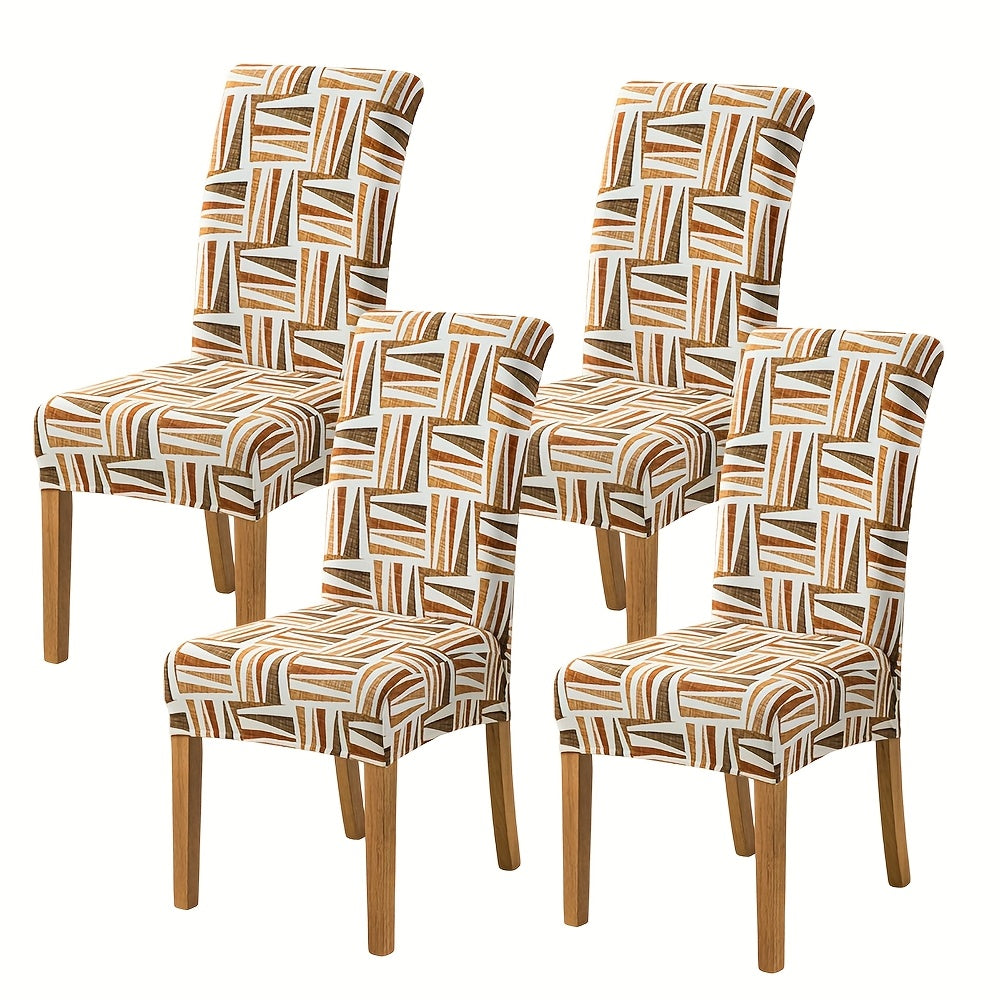 Spandex Stretch Dining Chair Covers Slipcovers Set of 4 & 6 – Removable Washable Parsons Chair Protector for Dining Room, Kitchen, Hotel, Wedding Ceremony, Banquet