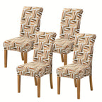 Spandex Stretch Dining Chair Covers Slipcovers Set of 4 & 6 – Removable Washable Parsons Chair Protector for Dining Room, Kitchen, Hotel, Wedding Ceremony, Banquet