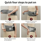 Cordless Heating Pad for Back with 3 Heat Levels & 3 Vibration Modes – Portable Rechargeable Lumbar Massager for Lower Back Pain Relief, Gift for Dad Mom Men Women