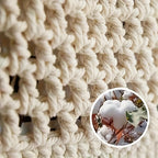 3-Tier Hanging Cotton Rope Basket - Boho Handwoven Wall Storage Organizer for Fruits, Vegetables & Essentials, Farmhouse Decor for Kitchen, Bathroom, Living Room & Bedroom