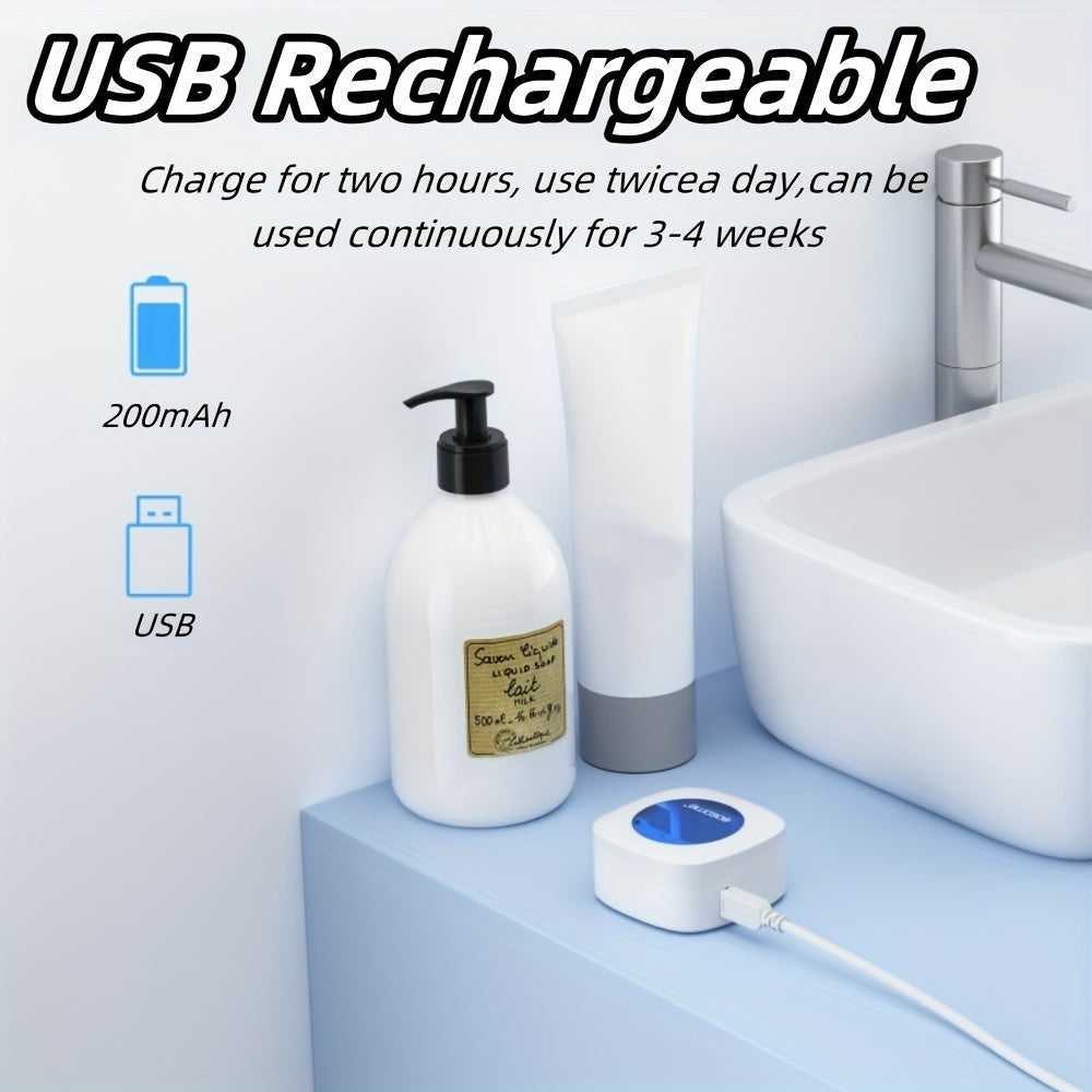 USB Rechargeable Toothbrush Case & Protective Cover – Compact Portable Toothbrush Box with Flip-Top, 200mAh Battery, 4 Colors for Travel Home Dorm & Gifting