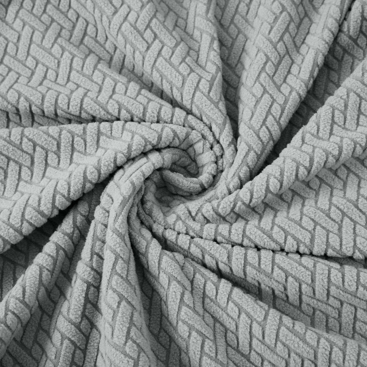 Plush Thick Spandex Sofa Cover Elastic Bottom – Soft Stretchable Couch Slipcover, Non-Slip, Machine Washable, 6 Colors, 2/3 Seater, Living Room Apartment Office Home Decor