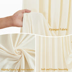 Photo Backdrop 4-Pack Taffeta Draping Background Cloth 5×10 Ft – Opaque Reusable Rod Pocket Panel for Weddings, Birthdays, Baby Showers & Photo Studios | 16 Colors