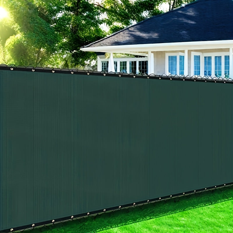 Privacy Screen Fence Heavy Duty HDPE Mesh Outdoor Shade Cloth Barrier 5x25ft 6x50ft with Rope Green Brown Black