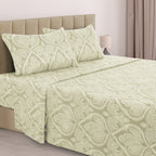 Paisley Bed Sheet Sets Queen King Twin Full Cal King – Soft Brushed Microfiber Deep Pocket Fitted Sheet & Pillowcases, Wrinkle Free