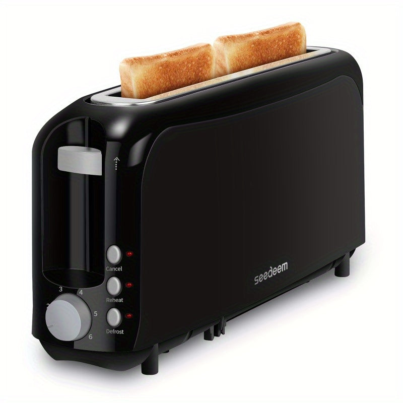 Ultra-Slim 2-Slice Toaster 750W, Wide Slot for Bread Bagels & Waffles, 6 Browning Levels, Cancel Reheat & Defrost, Auto Pop-Up, Removable Crumb Tray – 5 Colors